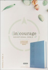 CSB (in)courage Devotional Bible - Leathersoft  Blue Thumb Index (Indexed)